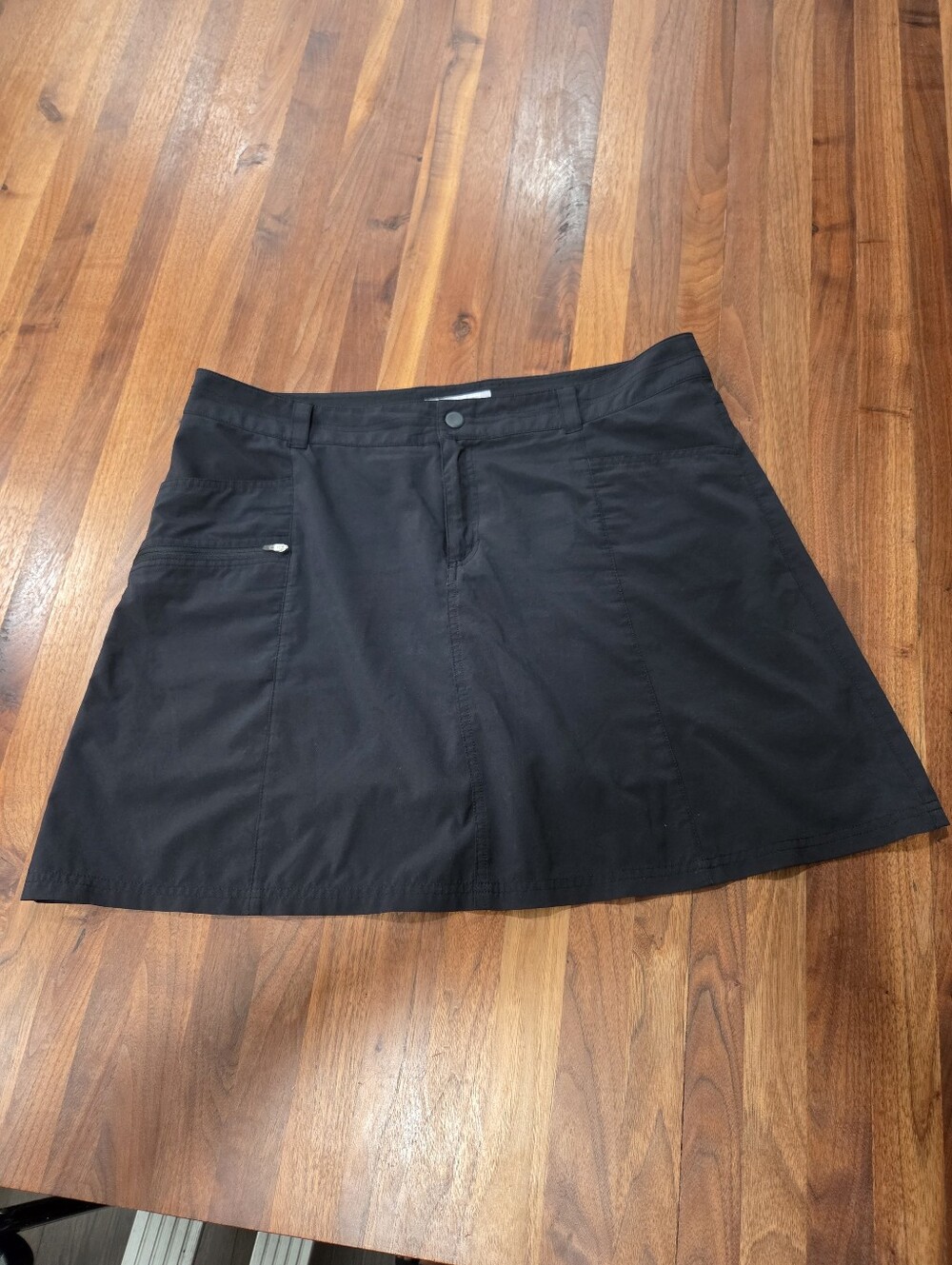 Gander Mountain Guide Series Black A-Line Cargo Skort Size 14